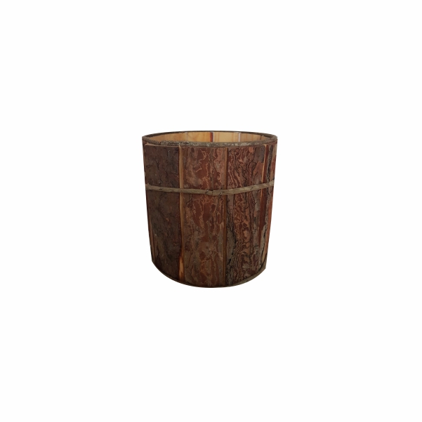 Cachepô  Rustico Casca árvore G